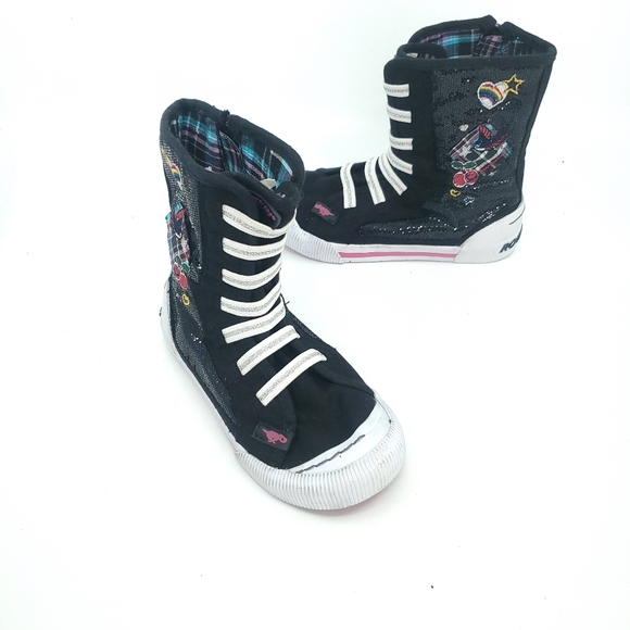 Rocket Dog Shoes Rare Rocket Dog Infant Boots Black Zip Up Poshmark